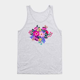 Colorful boho flower bouquet Tank Top